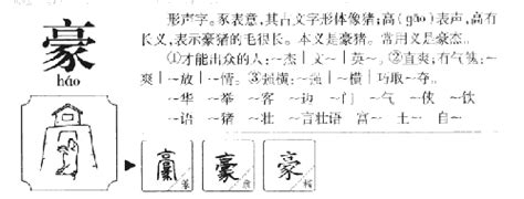 豪五行|豪字五行属什么